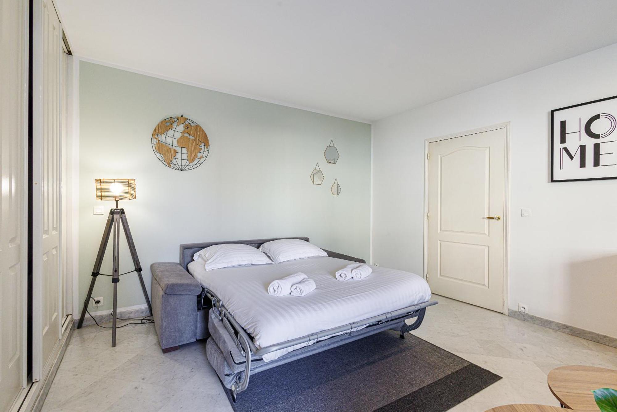 Le Victoria, Elegant T2 Au Bord Des Plages, Piscine, Sauna Menton Eksteriør bilde